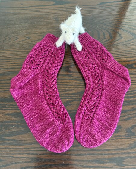 Christmas socks for Lynne