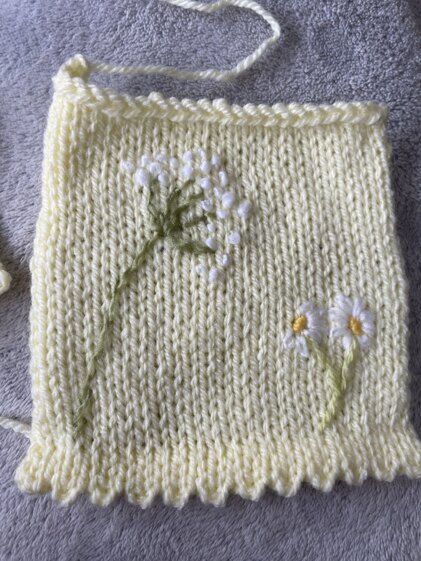 Embroidered Flower pinafore