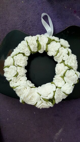 Crochet wreaths