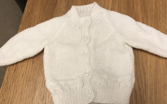 Baby Bubble stitch Cardi