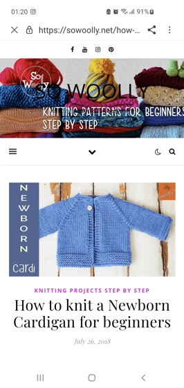 My very first cardigan