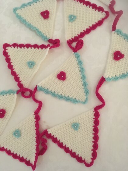 Crochet bunting