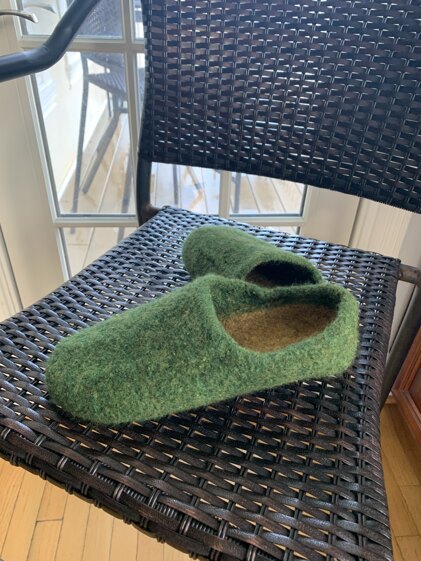Felted slippers