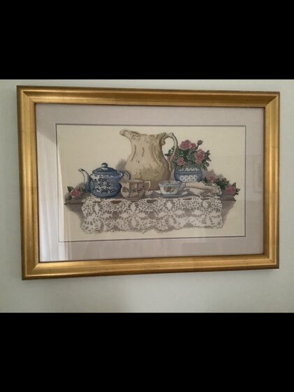 Tea with roses
