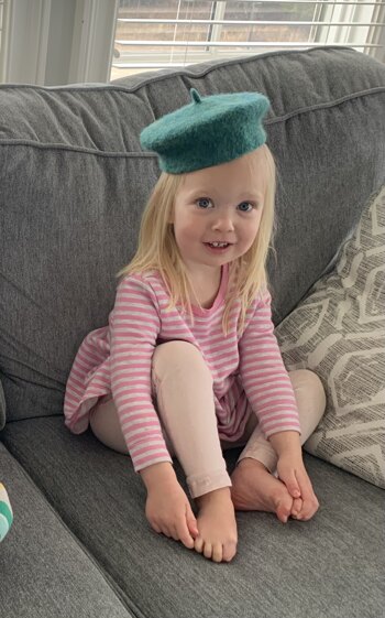 Girls felted beret #2