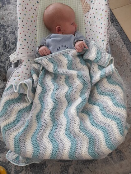 ripple baby blanket