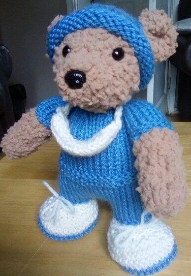 Little hero bear.