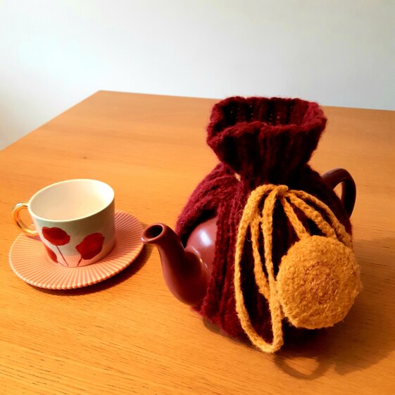 tucked cosy with felted fob