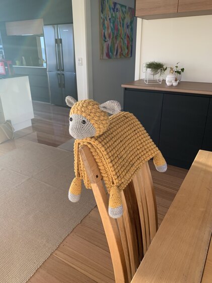 3 in 1 Farm Sheep Folding Baby Blanket