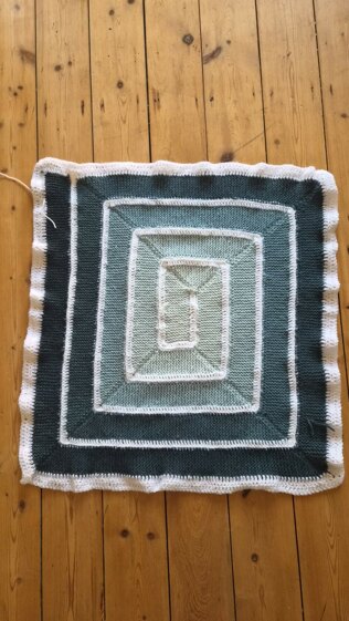 Baby Blanket, 10 stitch plus extra crochet!