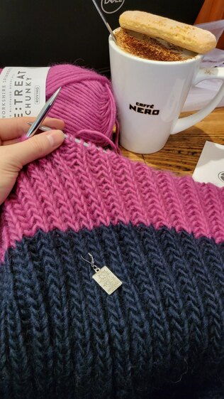 Two-tone Fluffy Ass Brioche Cardigan