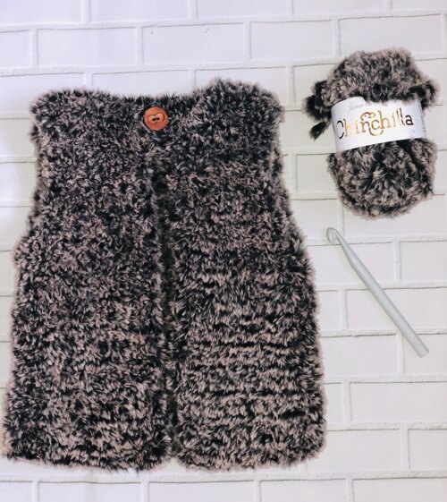Faux fur gilet