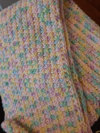 Tunisian Cross Stitch Scarf