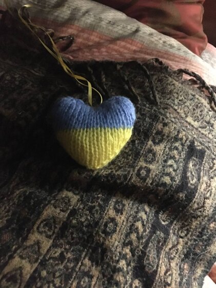 Ukraine Flag Heart