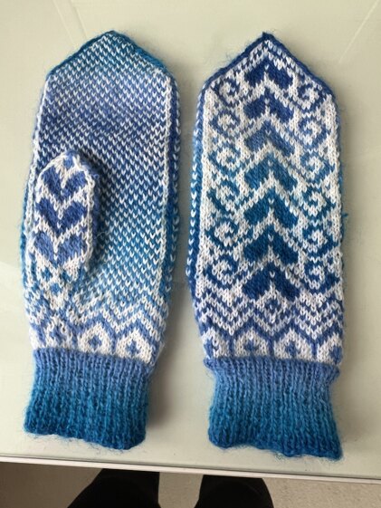 Flying Hearts Mittens