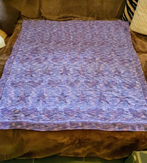 Hearts and stars blanket