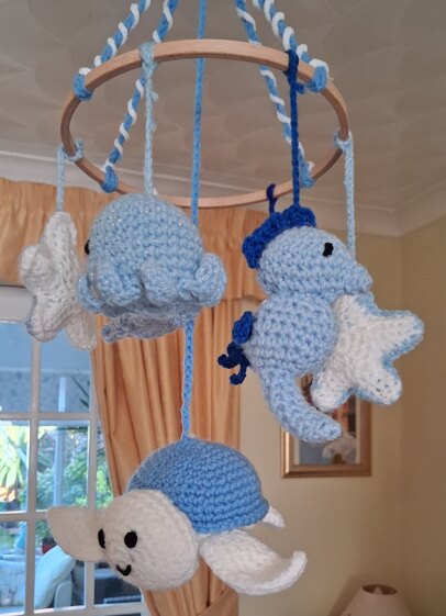 Sea mobile requested by my niece for baby Arthur