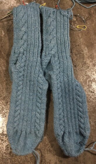 Toe up socks