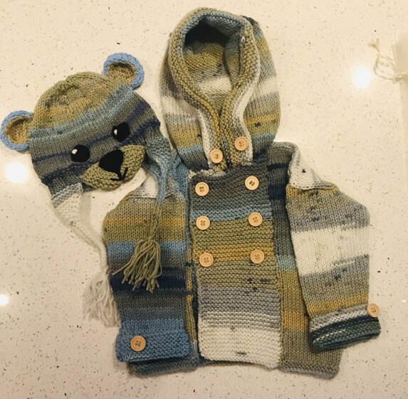 Hoodie and hat for ba by