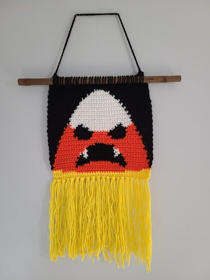 Candy Corn Tapestry Crochet