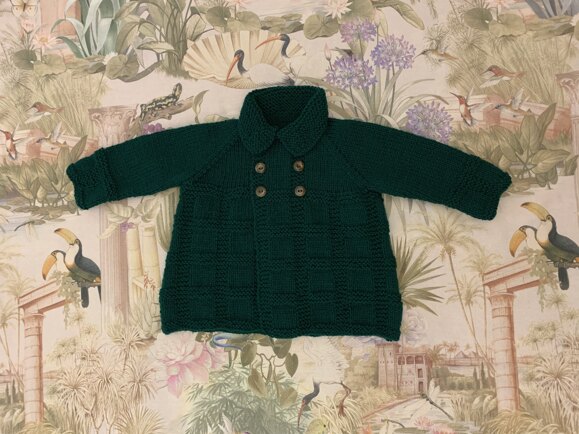 Green baby jacket