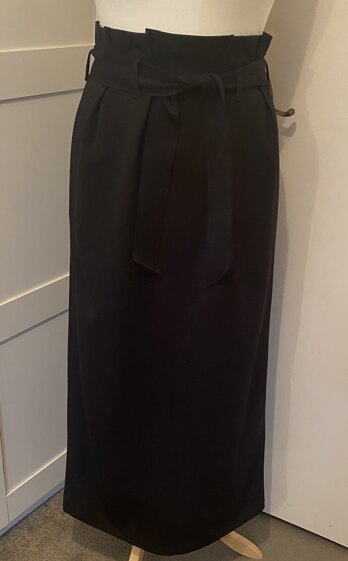 Paper bag waist maxi