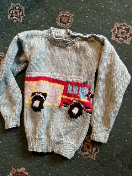 Fire Engine sweater Transport series