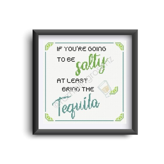 Bring the Tequila - Counted Cross-stitch