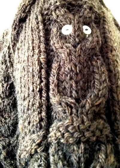 Long Owl jumper with claw cabling
