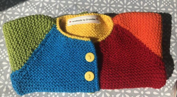 Paintbox Rainbow cardigan