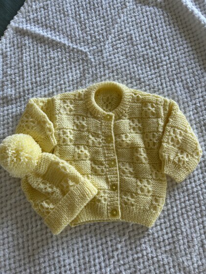 Baby jacket and hat