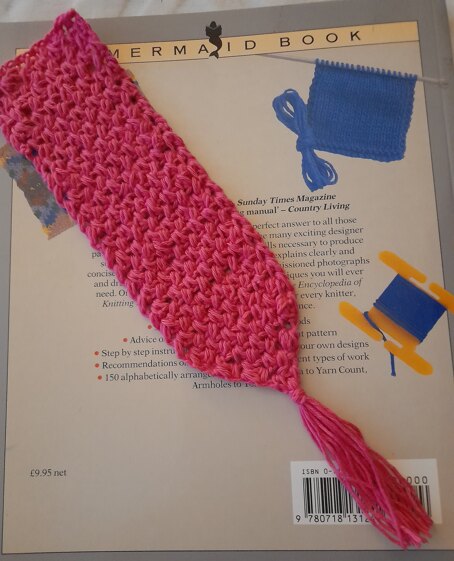 "Elizabeth" crochet bookmark