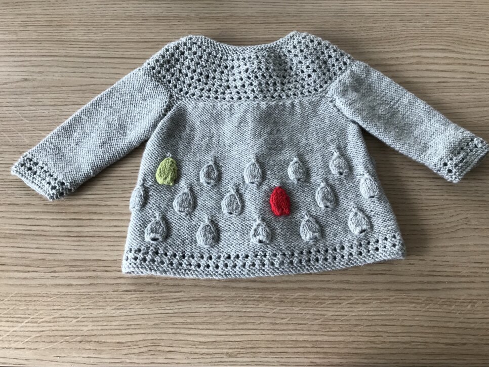 Rainbow rain cardigan