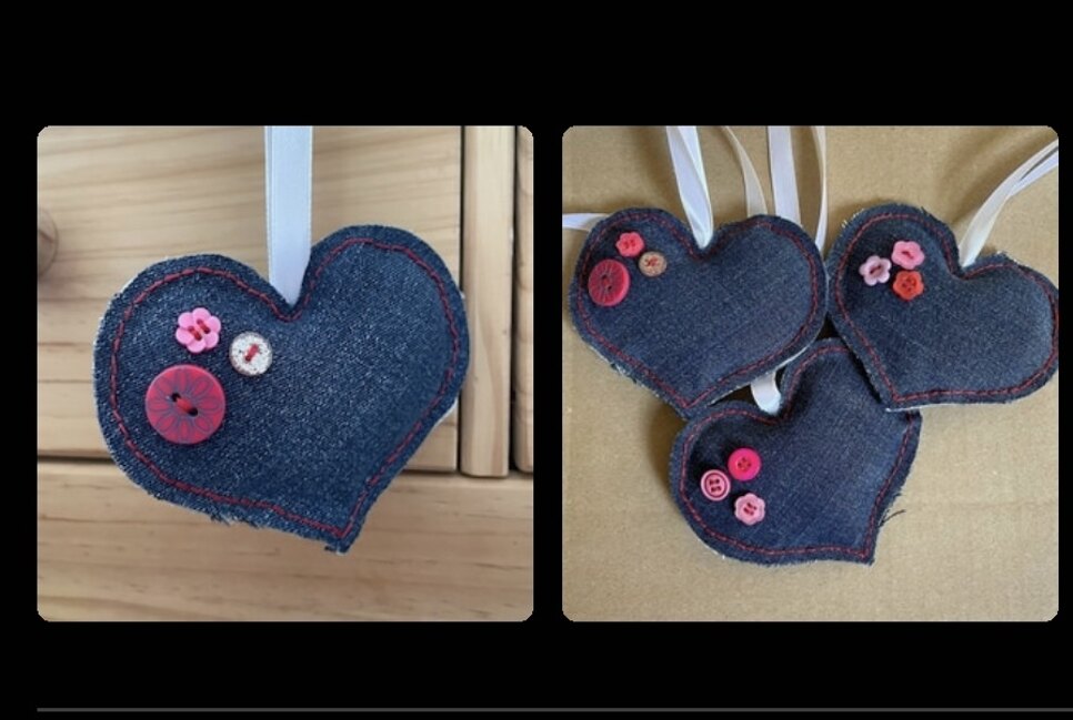 Valentine denim heart 💖