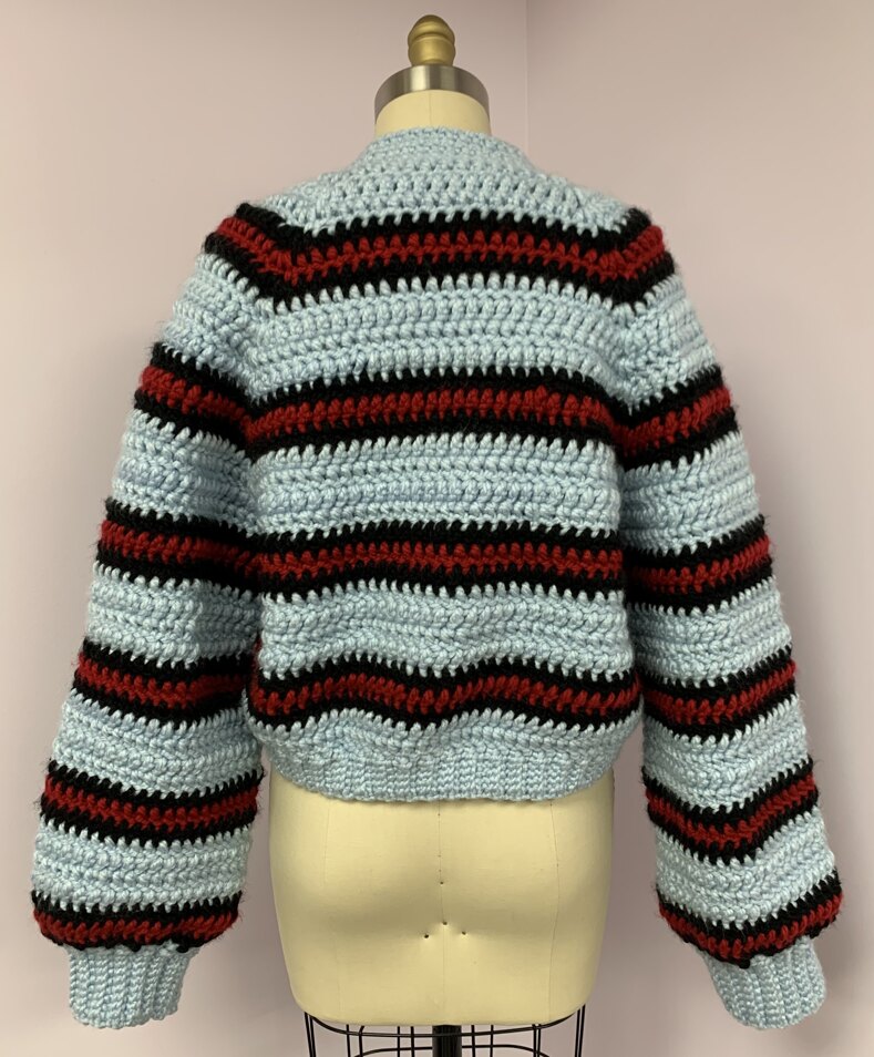 Strip cardigan