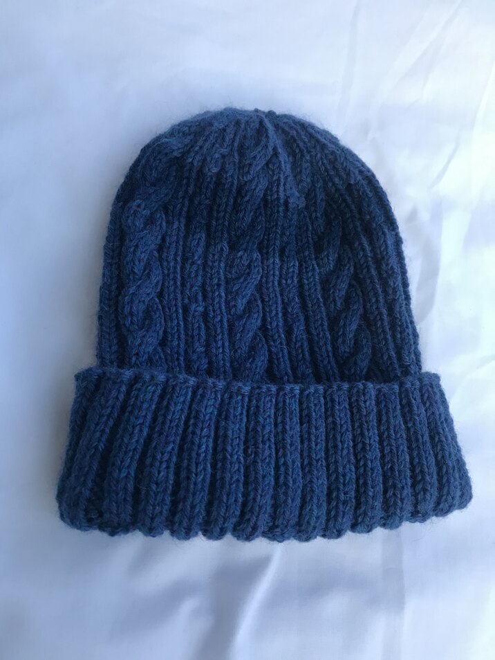 Cable Hat with a Twist