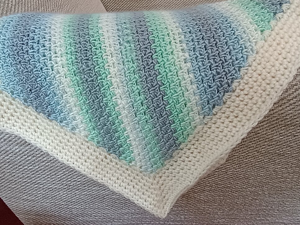 Moss Stitch Baby Blanket
