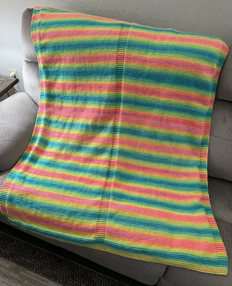 Retro Stripe Migraine Baby Blanket