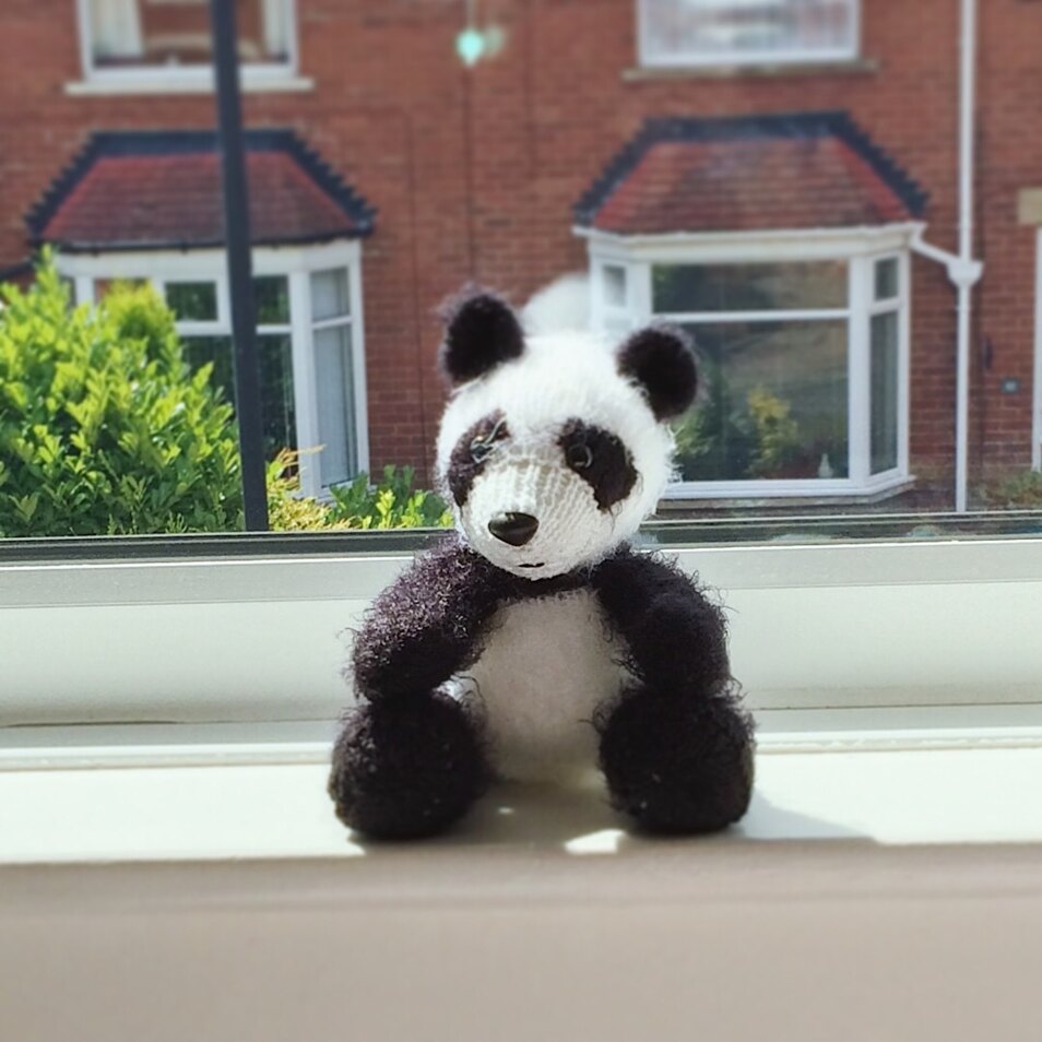 Cuddly panda