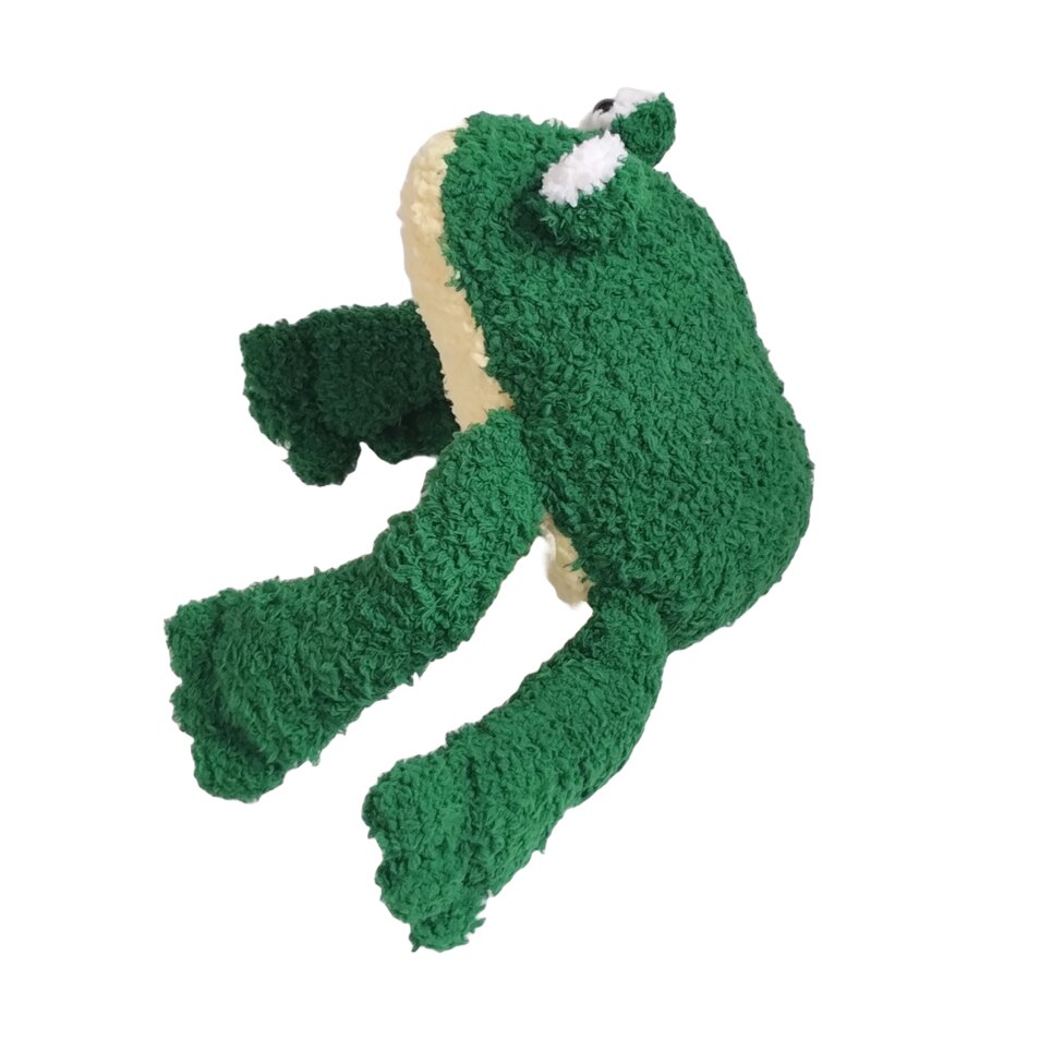 Big Cuddly Frog Cushion in Boucle Yarns