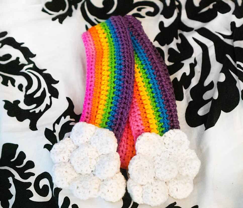 Rainbow scarf