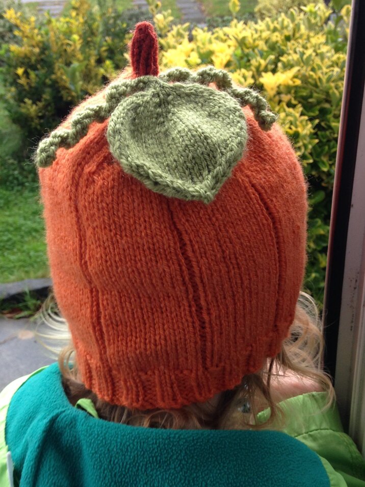 Children's pumpkin hat