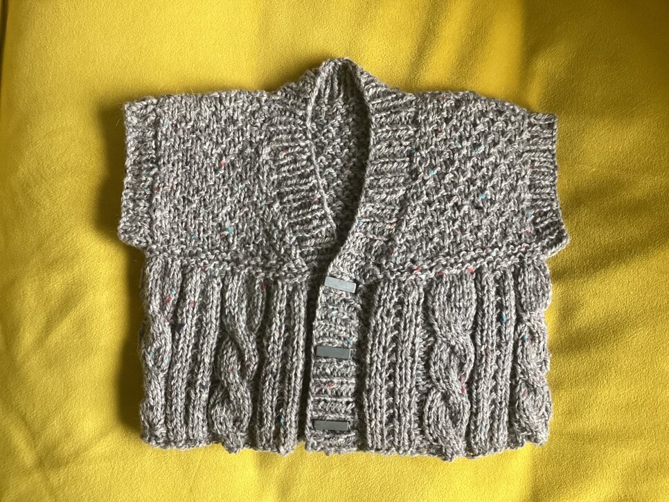 Baby Aran waistcoat