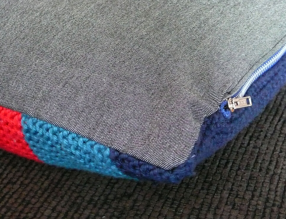 Garter stitch cushions