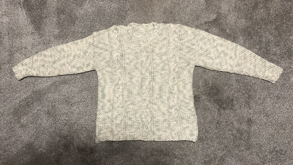 Super chunky cable sweater