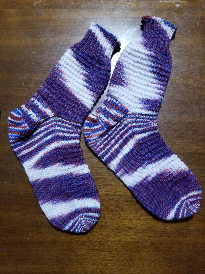 Blanche's Popsicle Socks aka Sharky's Trunks Socks