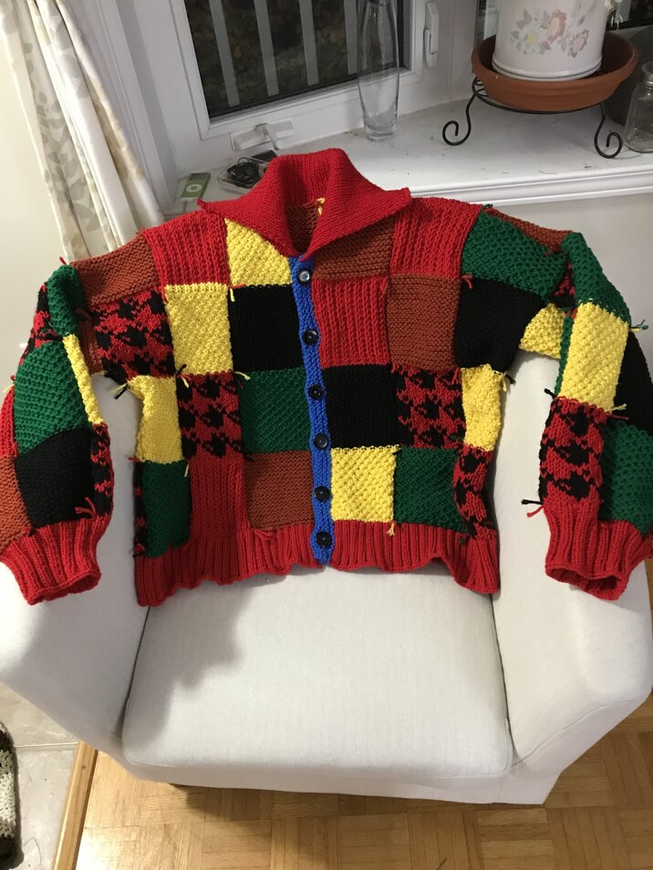 JW Anderson patchwork sweater AKA: Harry Styles’ sweater