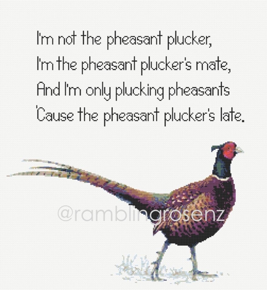 Pheasant Plucker - Counted Cross-stitch
