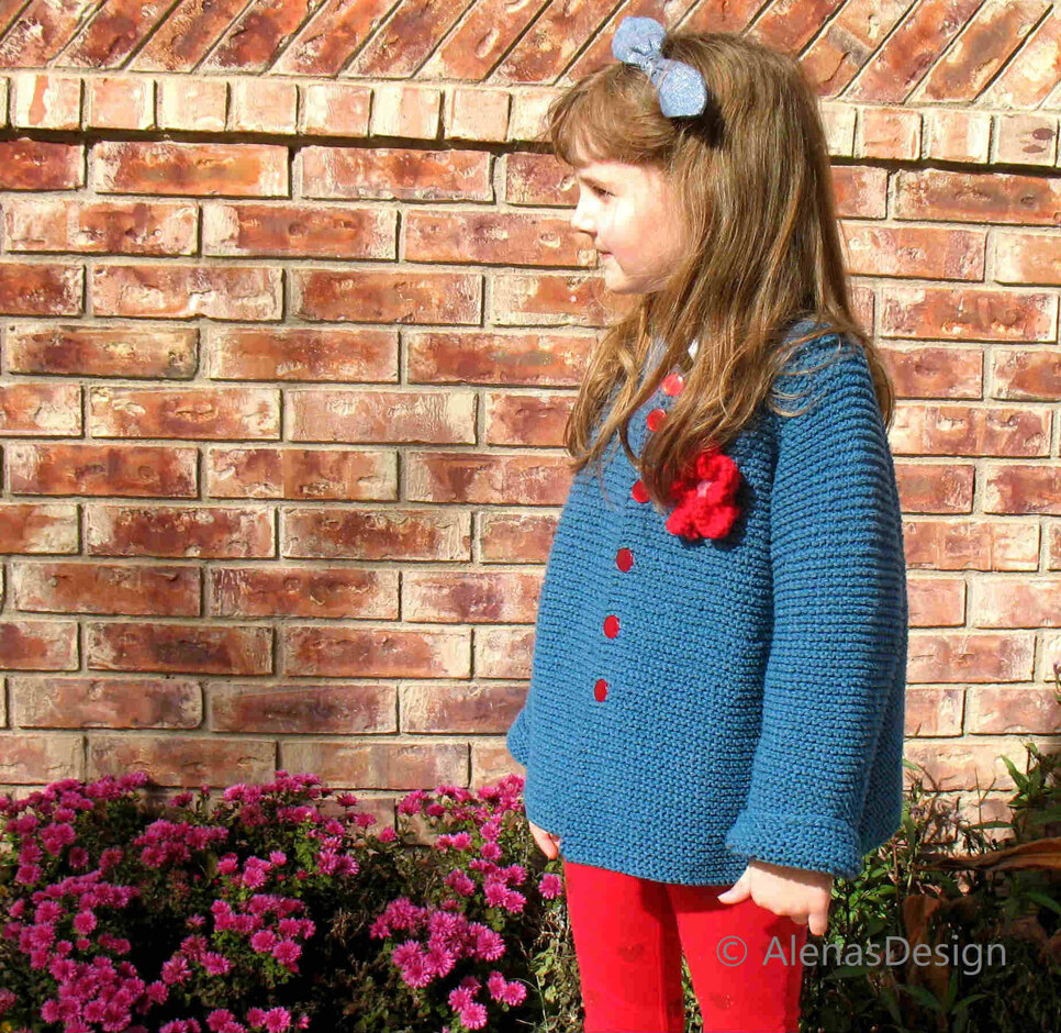 Blue Girl's Cardigan