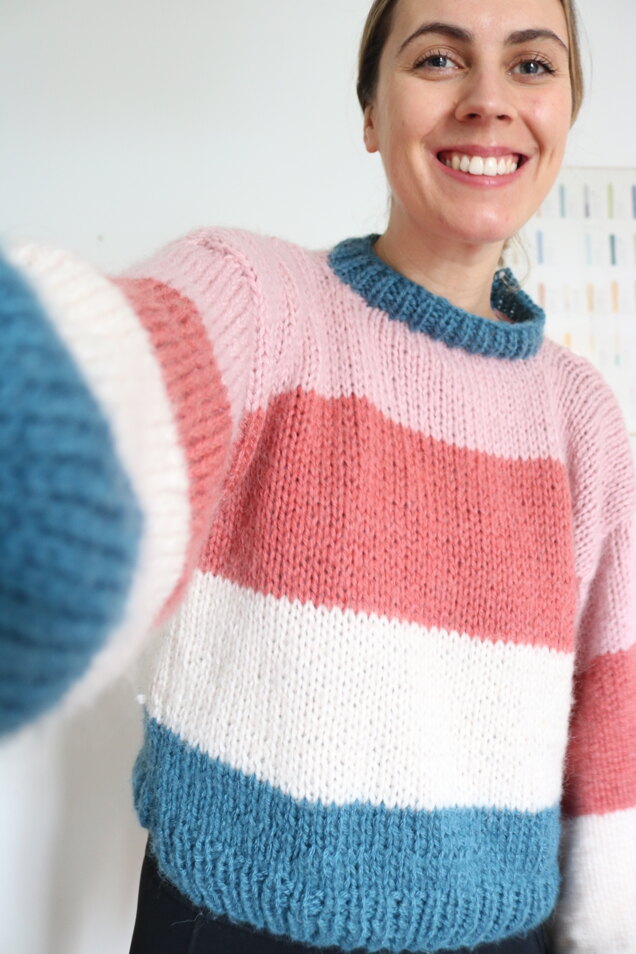Fluffy Stripe Jumper